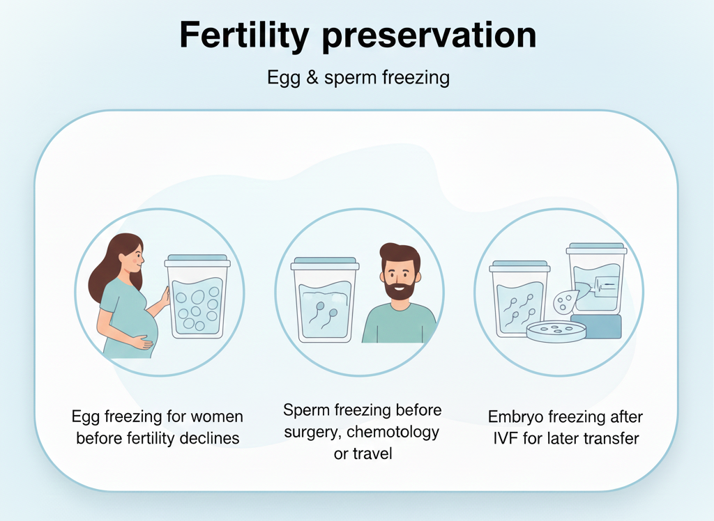 Egg and sperm freezing